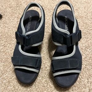 Aerosoles Navy Sandals 8W